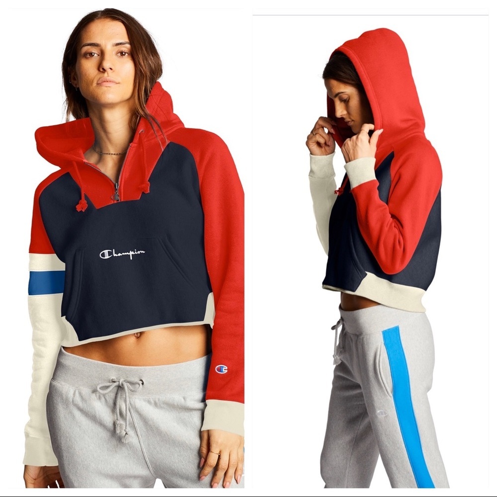 NWT Champion cropped hoodie - Picture 4 of 8